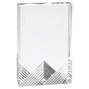 5" x 7" Silver Apex Mirage Acrylic Award