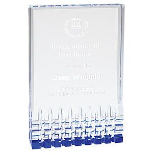 6" x 8" Blue Mirage Acrylic Award