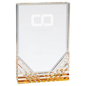 6" x 8" Gold Jewel Mirage Acrylic Award