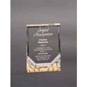 3.5" x 5" Gold Jewel Mirage Acrylic Award