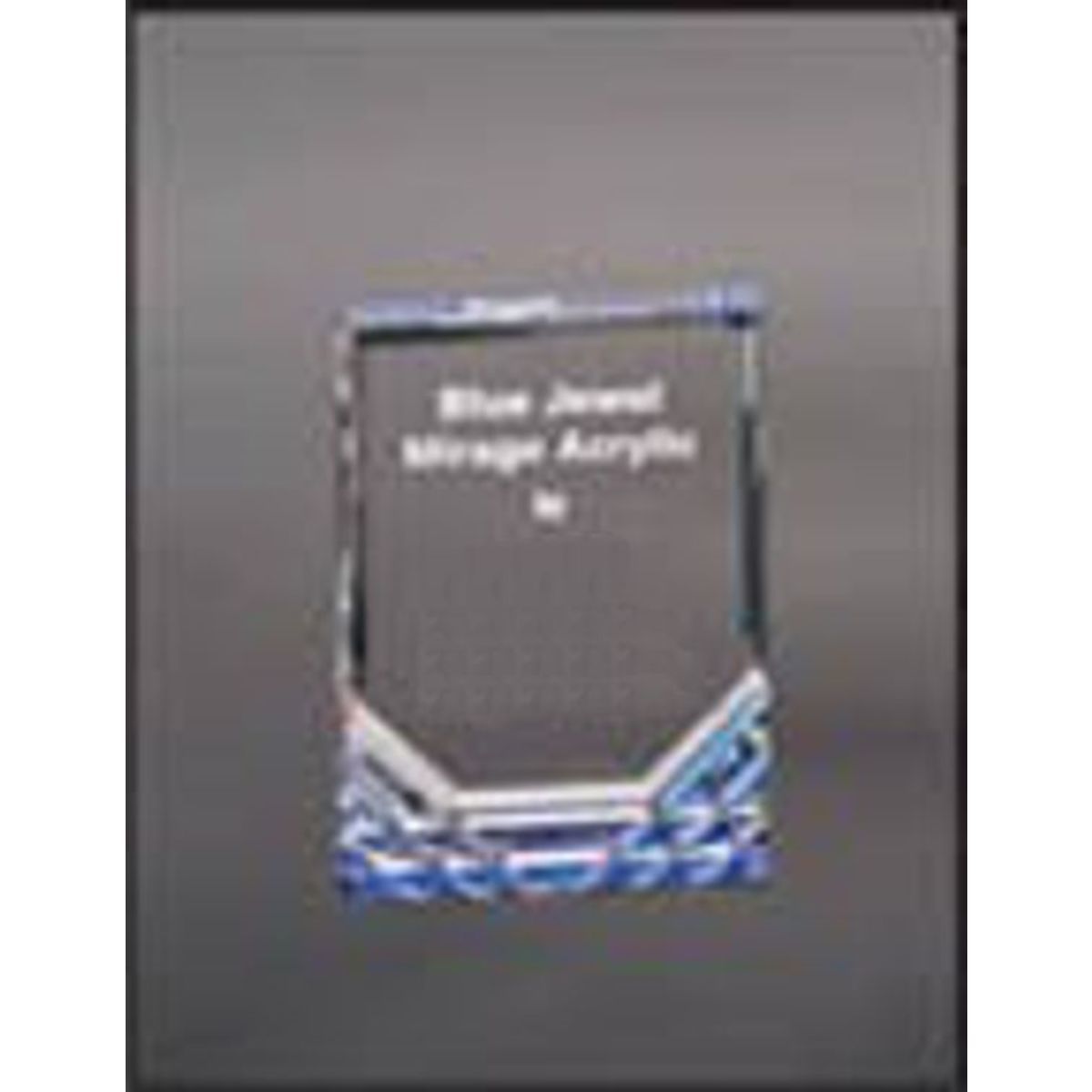 3.5" x 5" Blue Jewel Mirage Acrylic Award