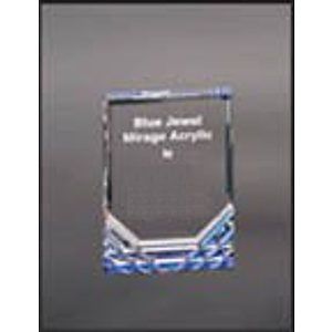 3.5" x 5" Blue Jewel Mirage Acrylic Award