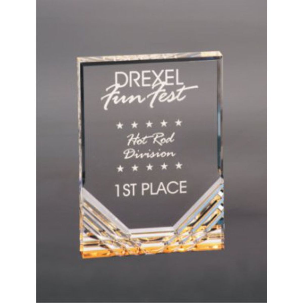 5" x 7" Gold Jewel Mirage Acrylic Award