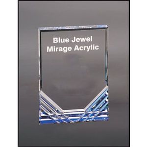 5" x 7" Blue Jewel Mirage Acrylic Award