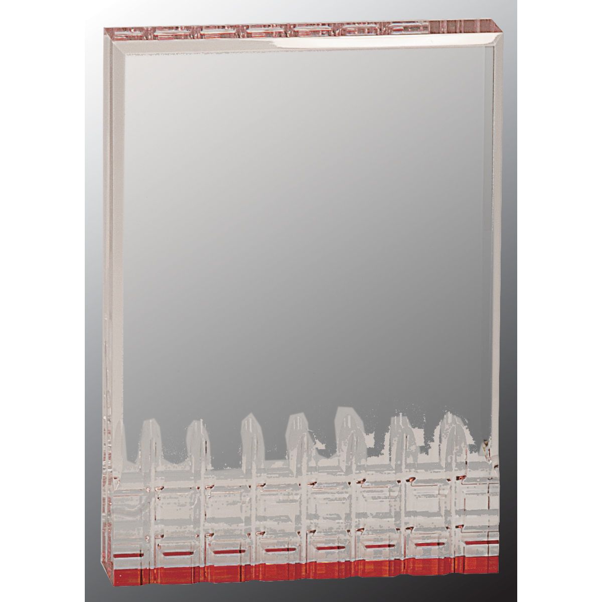 4.25" x 6" Red Mirage Acrylic Award