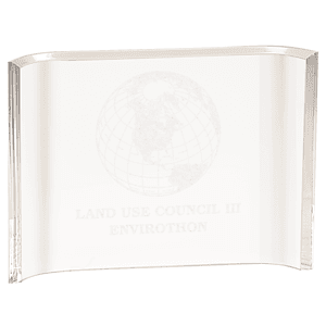 5" x 7" Acrylic Crescent Award