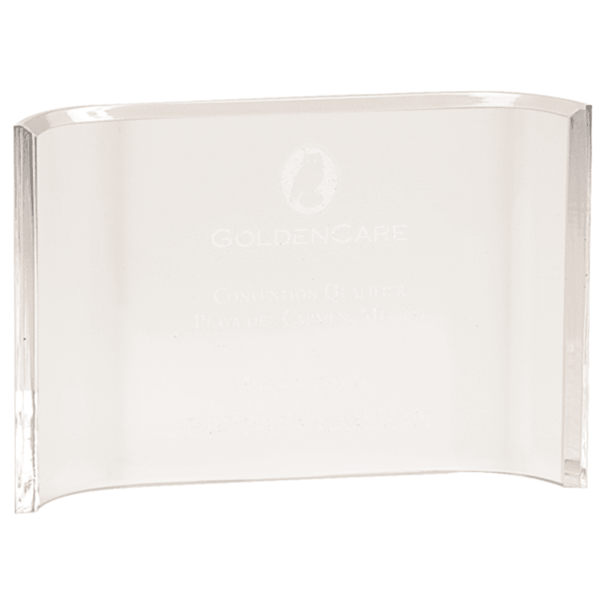 4" x 6" Acrylic Crescent Award