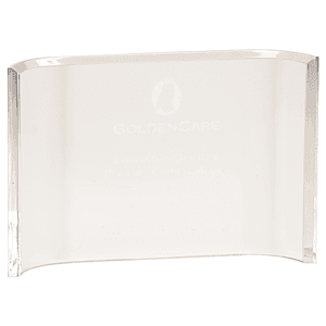 4" x 6" Acrylic Crescent Award