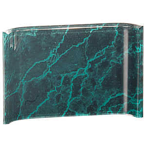 4" x 6" Green Marble Acrylic Crescent Award