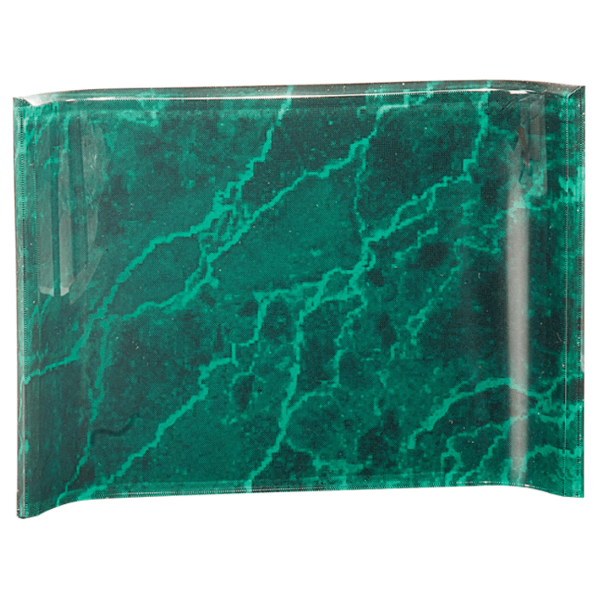 5" x 7" Green Marble Acrylic Crescent Award