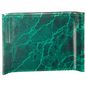 5" x 7" Green Marble Acrylic Crescent Award