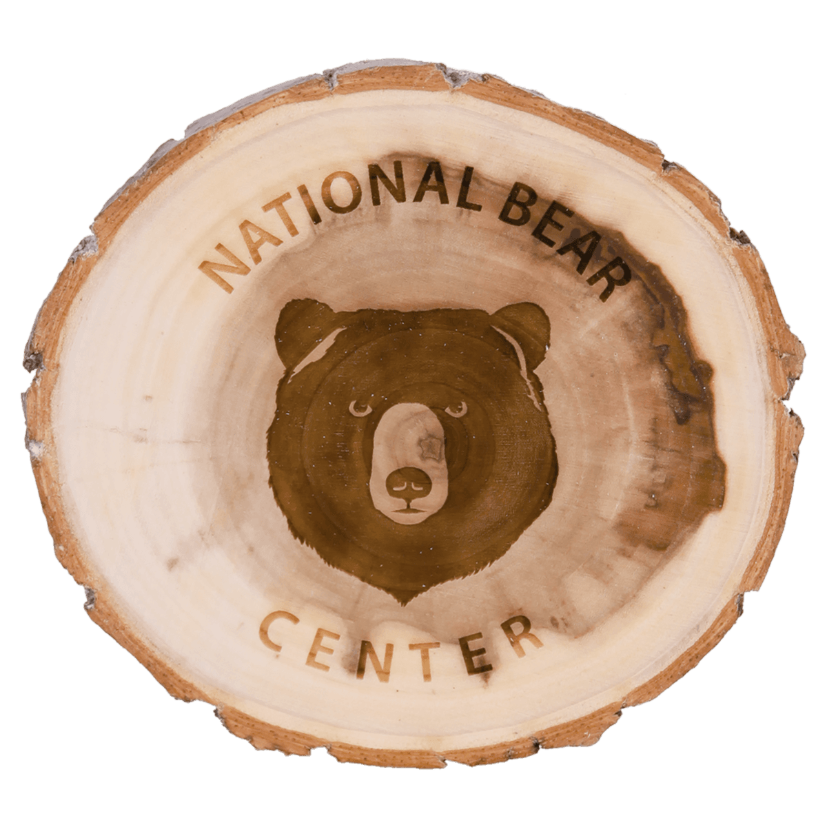 4" Old West Log Cottonwood Coaster