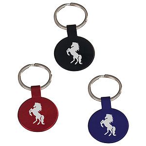 Round Metal Key Chain Laser Engraved