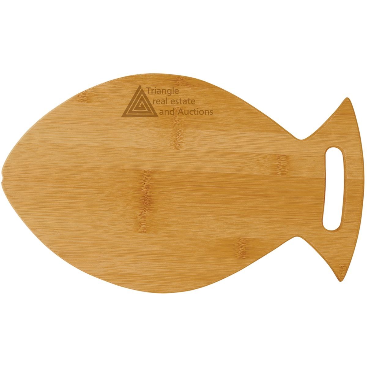 14" x 8 1/2" Bamboo Fish Shaped Cutting Board