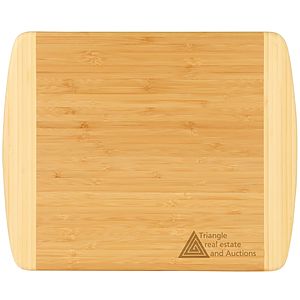 13 1/2" x 11 1/2" Bamboo 2-Tone Cutting Board
