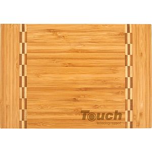 12" x 8 1/4" Bamboo Cutting Board with Butcher Block Inlay