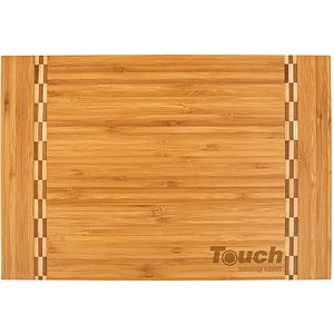 15" x 10 1/4" Bamboo Cutting Board with Butcher Block Inlay