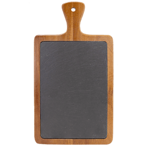 13 1/4" x 7" Acacia Wood/Slate Cutting Board