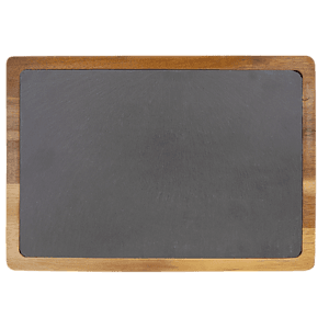 13" x 9" Acacia Wood/Slate Cutting Board