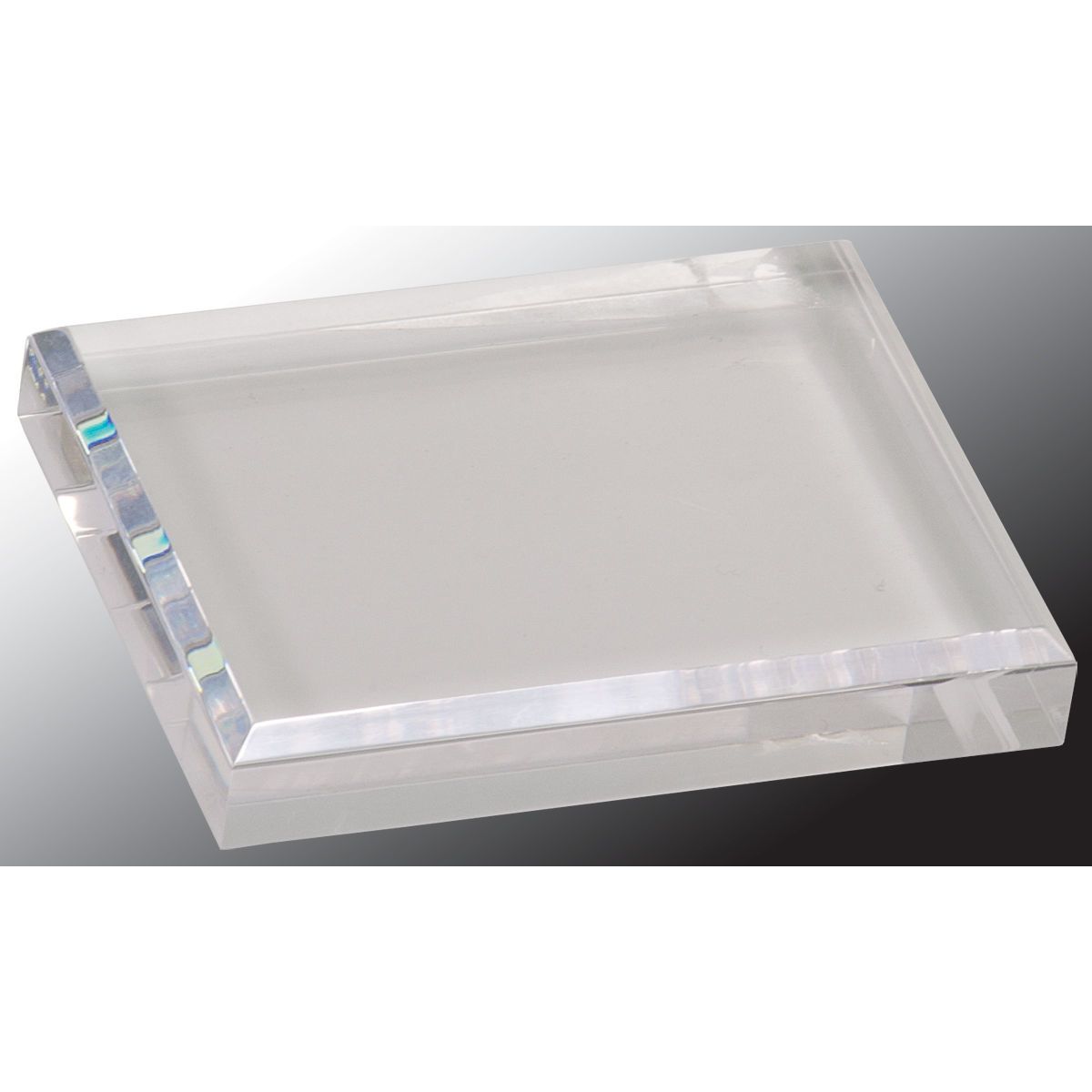 4 1/2" x 3 1/2" Clear Acrylic Paperweight Award