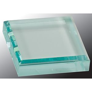 3" x 3" Jade Acrylic Paperweight Award