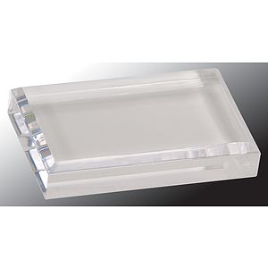 4" x 2 1/2" Clear Acrylic Paperweight Award