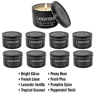 8 oz Scented Candle in Black Metal Tin