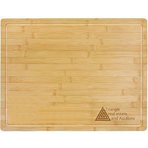 19 3/4" x 15" Bamboo Cutting Board with Drip Ring
