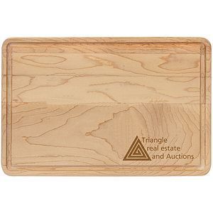 9" x 6" Maple Cutting Board with Drip Ring MADE IN THE USA!