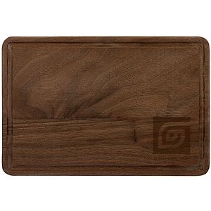 9" x 6" Walnut Cutting Board with Drip Ring