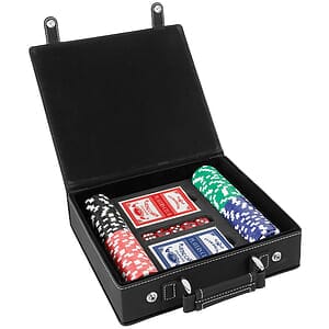 Leatherette 100 Chip Poker Set