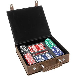 Leatherette 100 Chip Poker Set