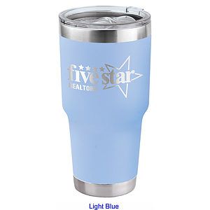 30 Oz. Tahoe Stainless Steel Tumbler w/Slider Lid