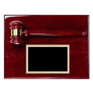 Rosewood Gavel Plaque 9" x 12" Award