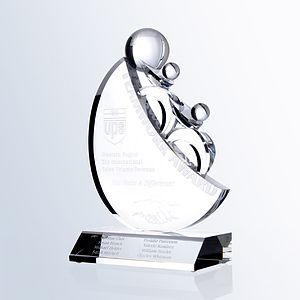 Teamwork Award - Medium Crystal Award