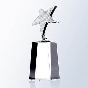 Large Shooting Star Crystal Award