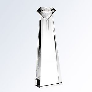 Large Diamond Goddess Crystal Award