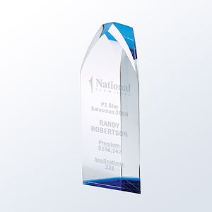 Large Virtue Tower Crystal Award