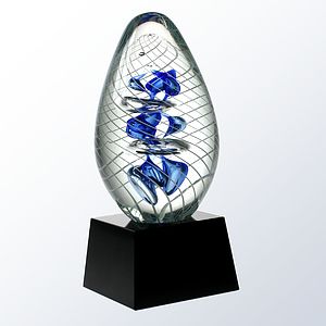 Cyclone Helix Crystal Award