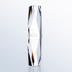 President Tower Optic Crystal Award - Large