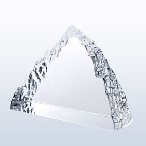 Peak Iceberg (Clear Edge) Optic Crystal Award - Large