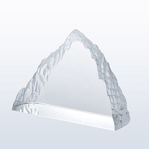 Peak Iceberg (Frosted Edge) Optic Crystal Award