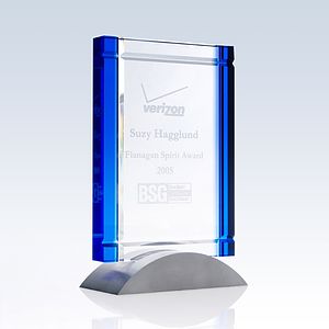 Green Deco Optic Crystal Awards