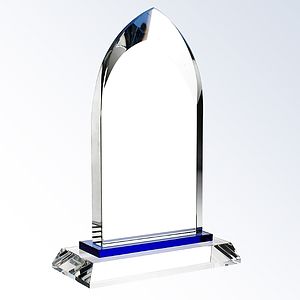 Blue Dignity Optic Crystal Award