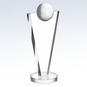Success Globe Optic Crystal Award - Large