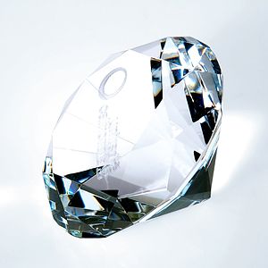 Diamond Optic Crystal Award - Large