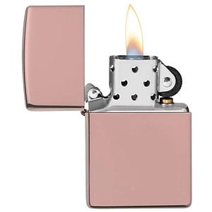 Genuine Zippo windproof lighter - High Polish Rose Gold