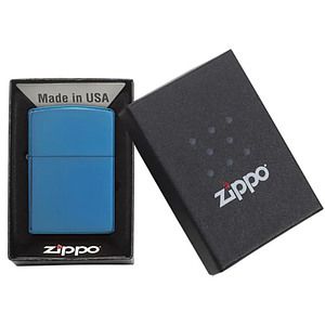 Genuine Zippo windproof lighter - High Polish Blue