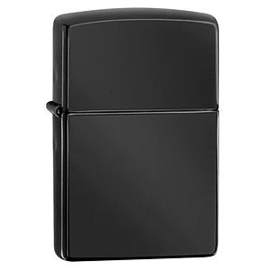 Genuine Zippo windproof lighter - High Polish Black