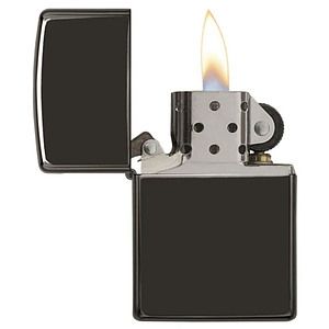 Genuine Zippo windproof lighter - High Polish Black